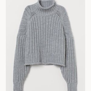 H&m gray mock neck sweater